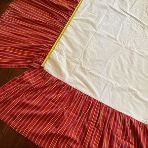 Striped bedskirt